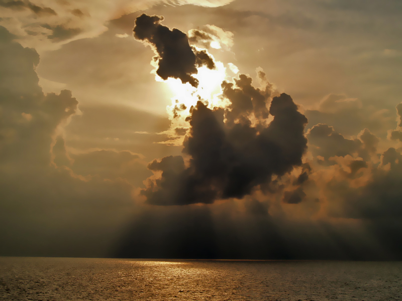 Thunderstorms on Baltic Sea