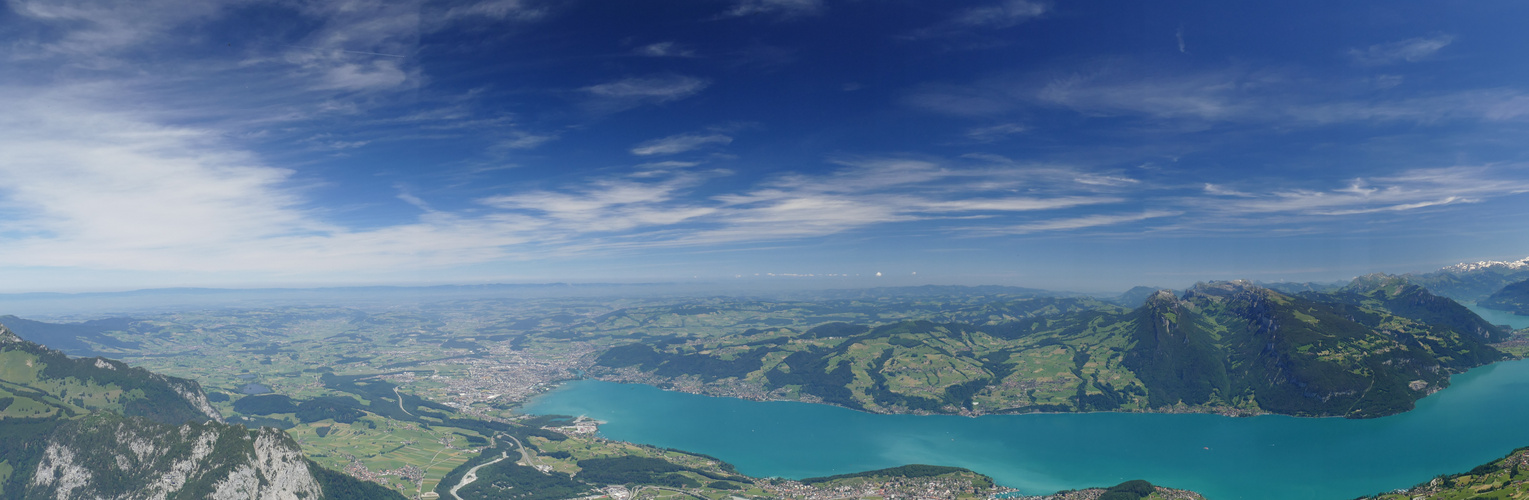 °°°° Thuner-und Brienzersee von oben °°°°