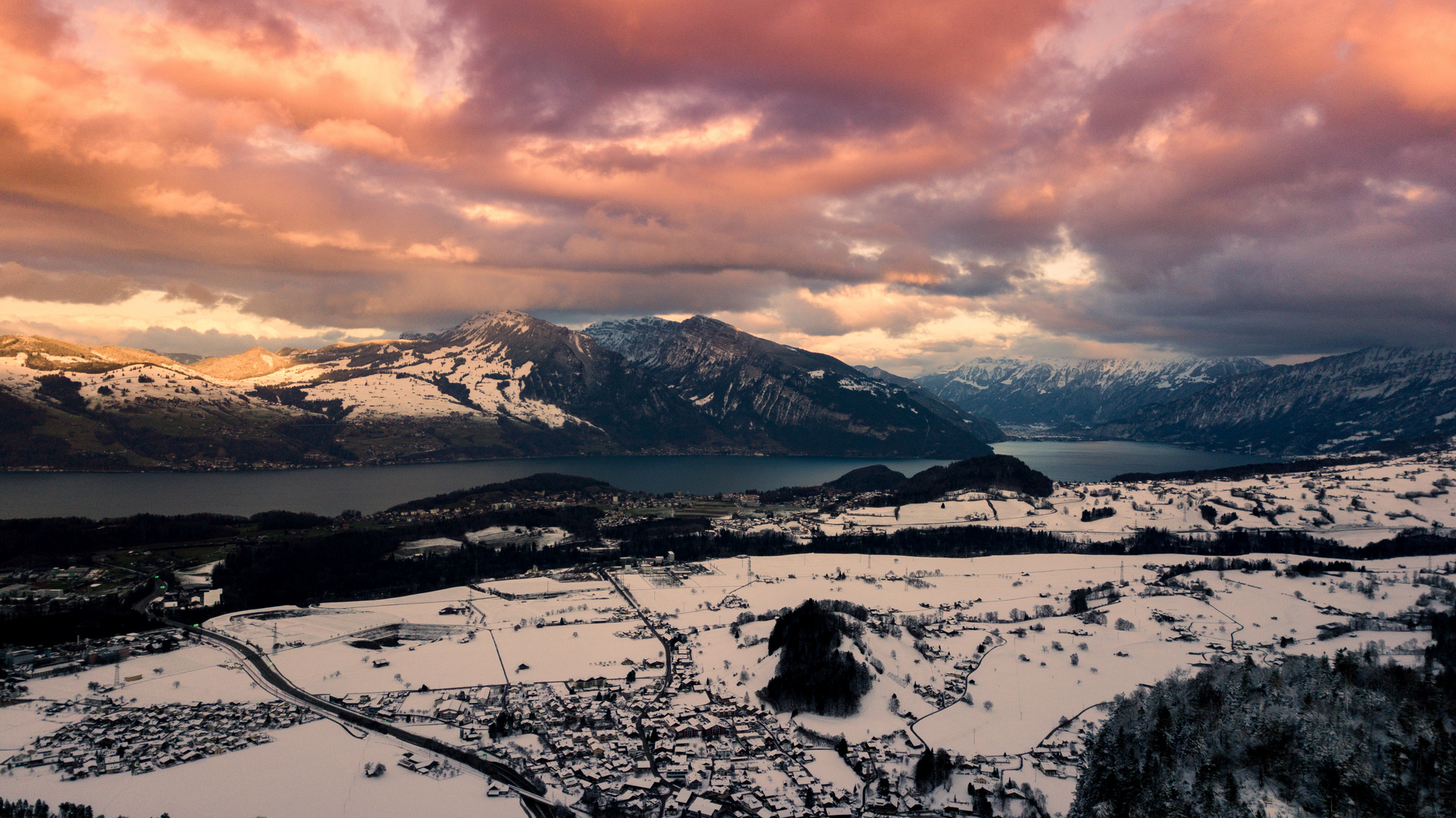 Thunersee Foto & Bild landschaft, berge, luftaufnahmen Bilder auf
