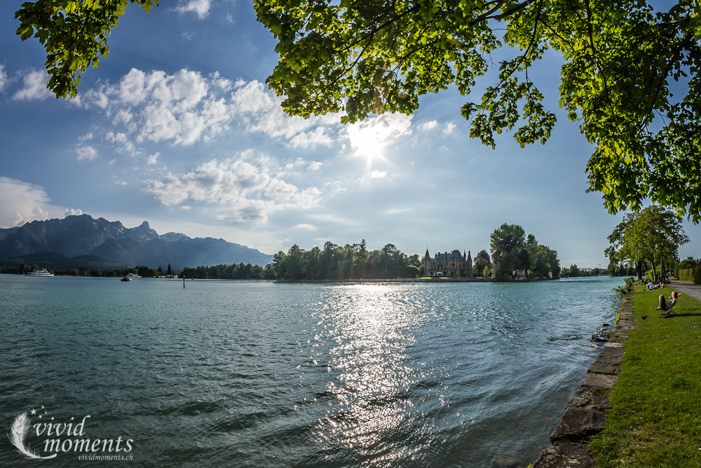 Thunersee, Schloss Schadau und die Stockhornkette