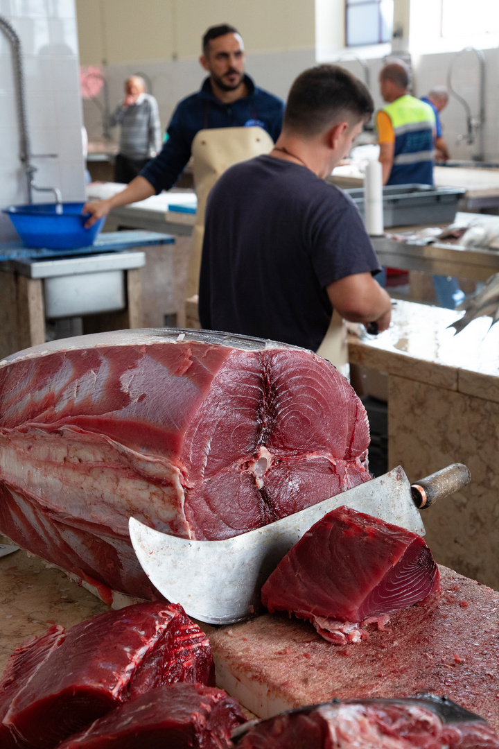 Thunfisch in Madeiras Markthalle
