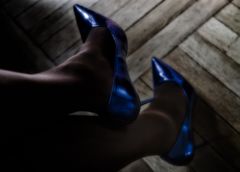 thus! (blue heels)