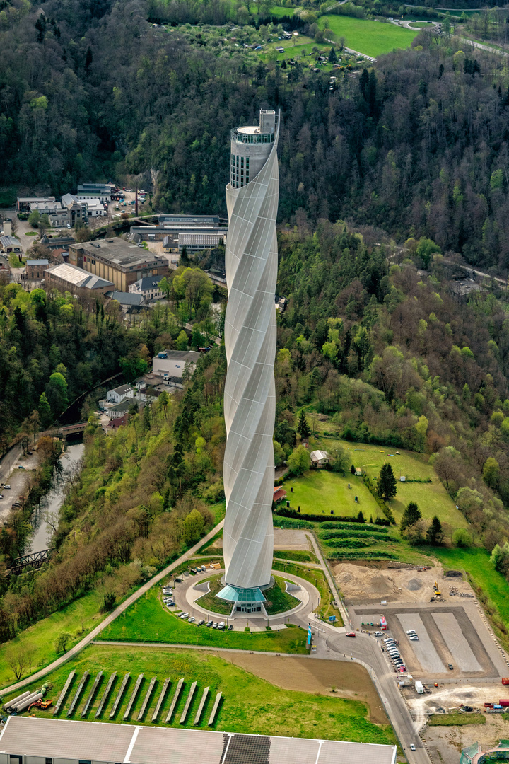 Thyssen Krupp Aufzug Testturm in Rottweil 