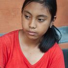 Tiana a schoolgirl from Desa Sembung