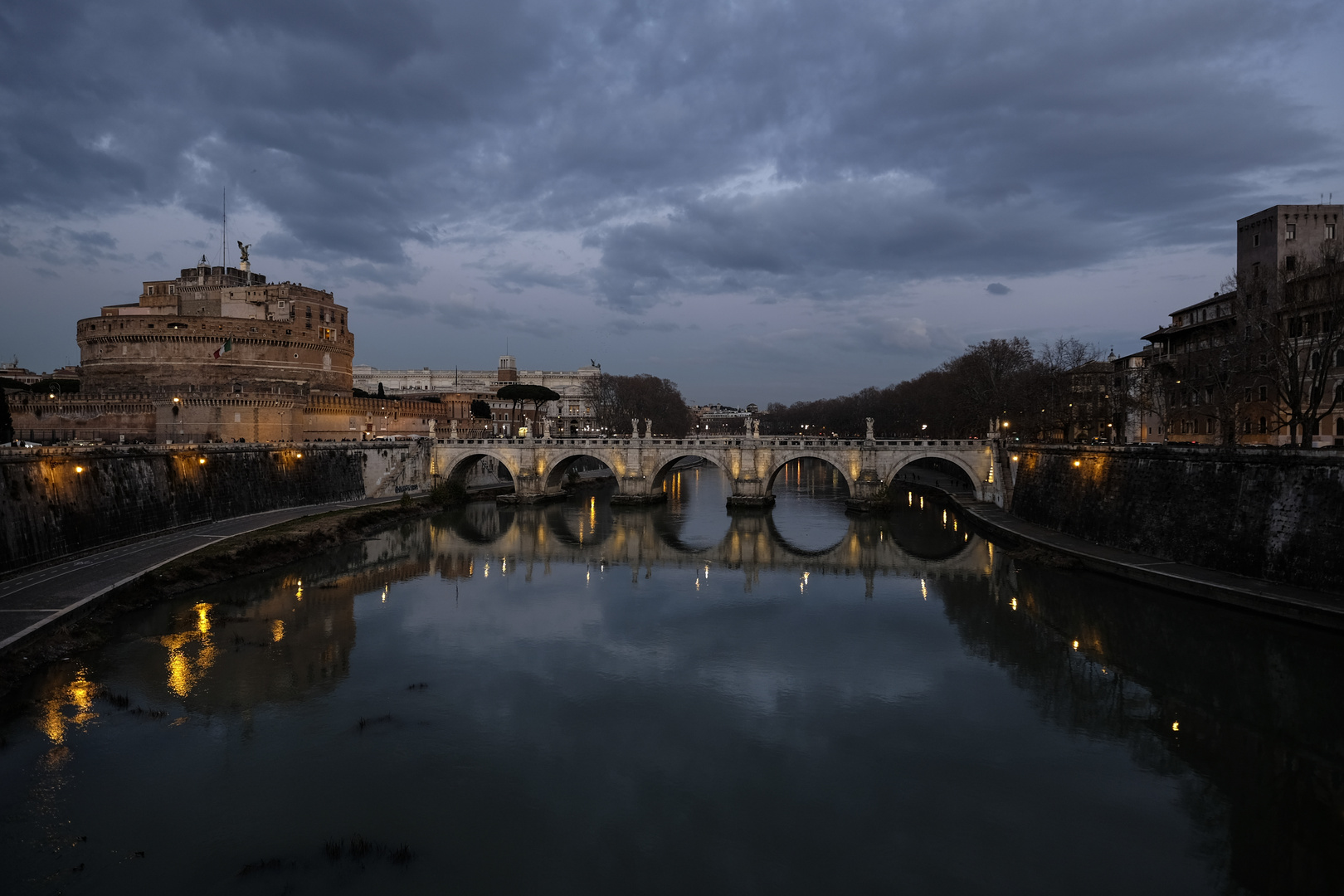 Tiber am Abend