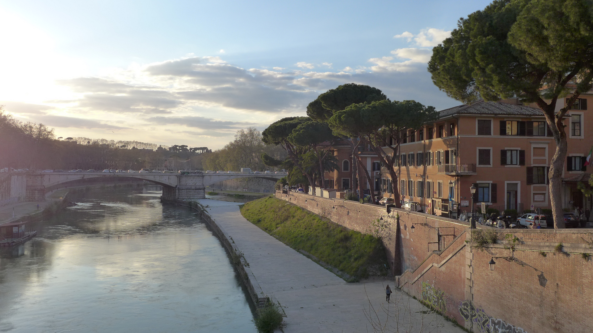 Tiber-Insel Isola di Bartolomäo, Rom, Italien