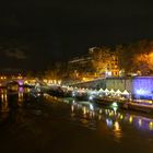 Tiber und Rom bei Nacht