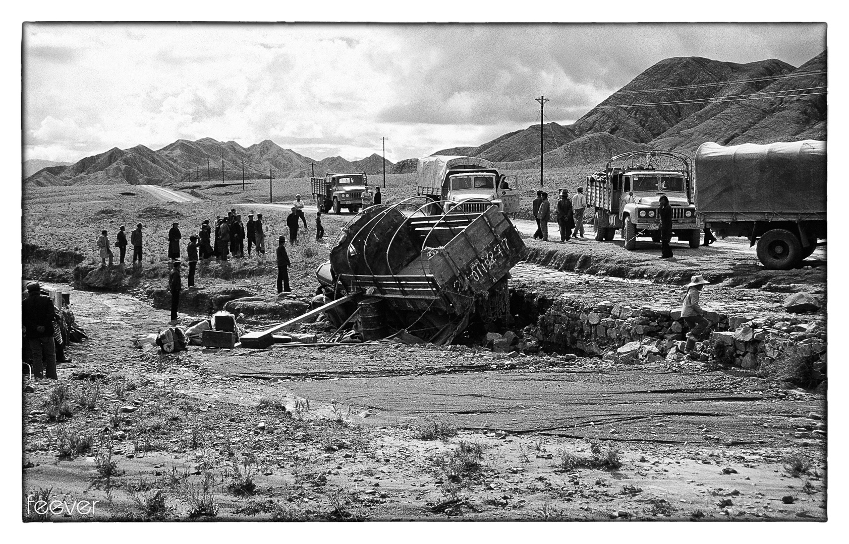 Tibet 1987: Überlandfahrt mit dem Bus (2)