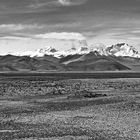 Tibet 1987: Überlandfahrt mit dem Bus (8) - Ebene von Tingri