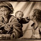 Tibet - Mother With Her Children