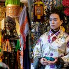 Tibetan girl in a shop, Beijing