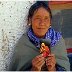 Tibeterin im Kloster Ki, Spiti, Indischer Himalaya