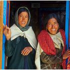 Tibeterinnen im Kloster Ki, Spiti, Indischer Himalaya