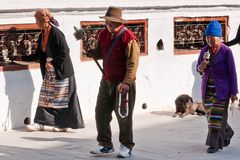 Tibetian Prayer at Boudhanath Stupa, Kathmandu, Nepal