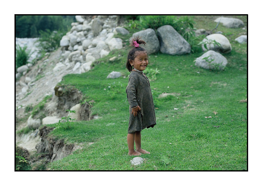 Tibetisches Mädchen in Manali, Himachal Pradesh