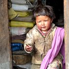 Tibetisches Mädchen in Samdo in der Manaslu-Region