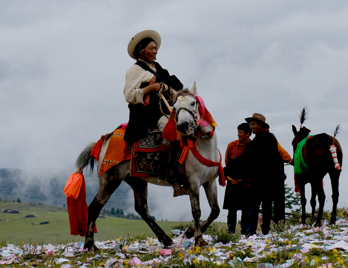 tibetisches Reiterfest