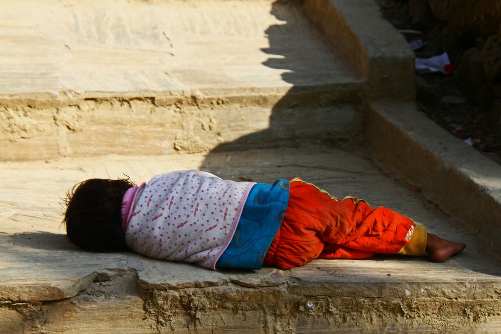 Tibetisches Straßenkind von willi kappner 