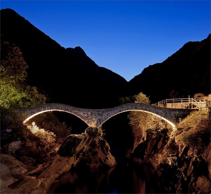 TICINO - VALLE VERZASCA - PONTE DEI SALTI