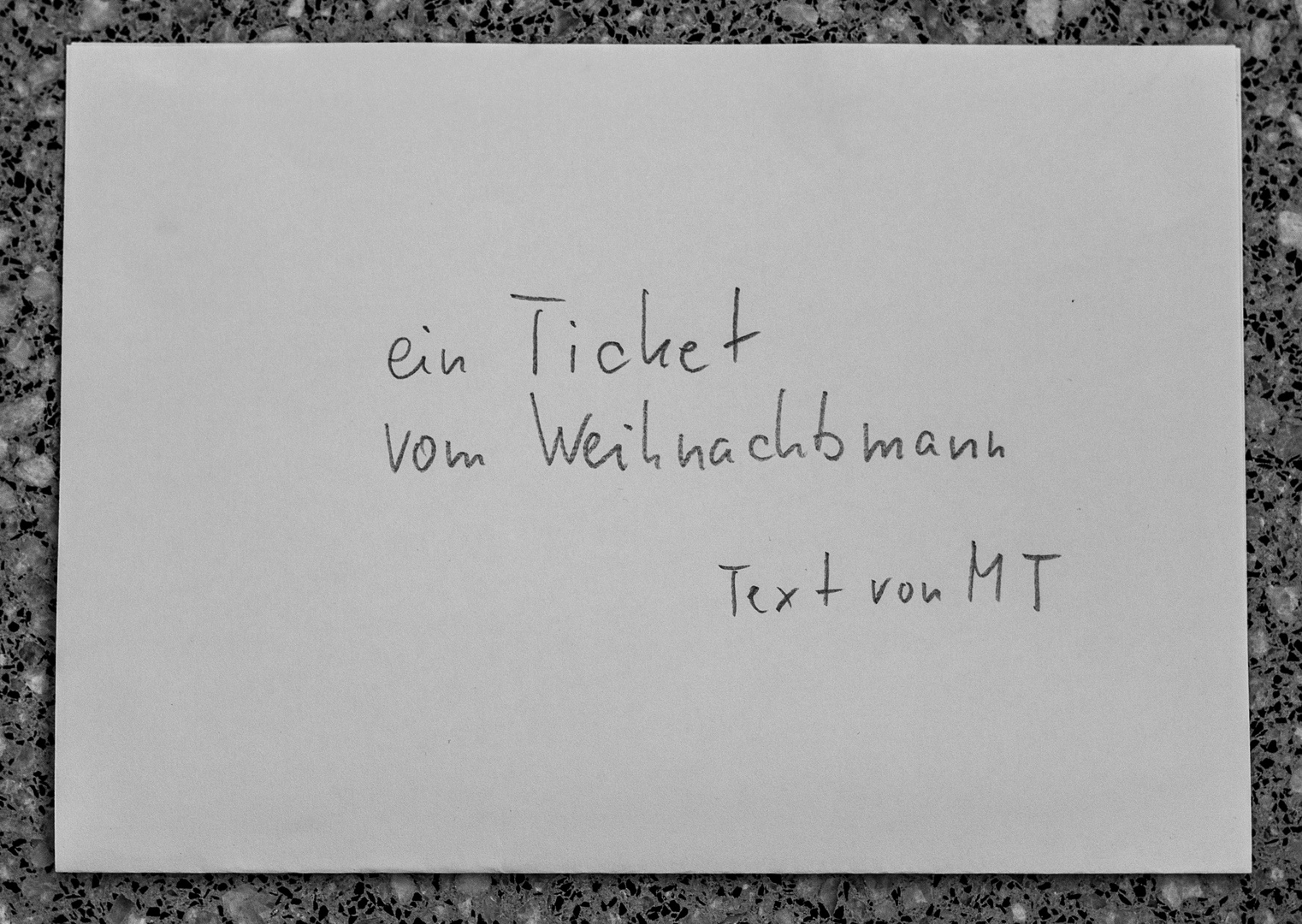 TICKET von WEIHNACHTSMANN Text Dez15/Ap16