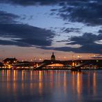 (Tief-) Blaue Stunde am Rhein