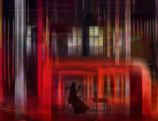 Tief im Buch versunken