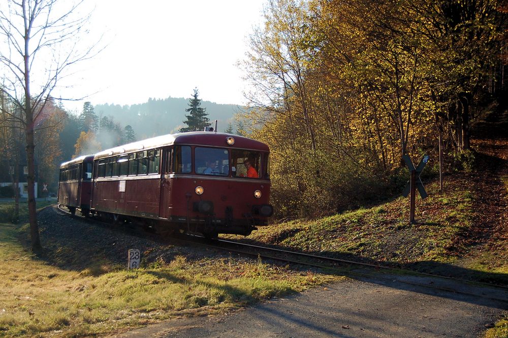 tief im Frankenwald fährt