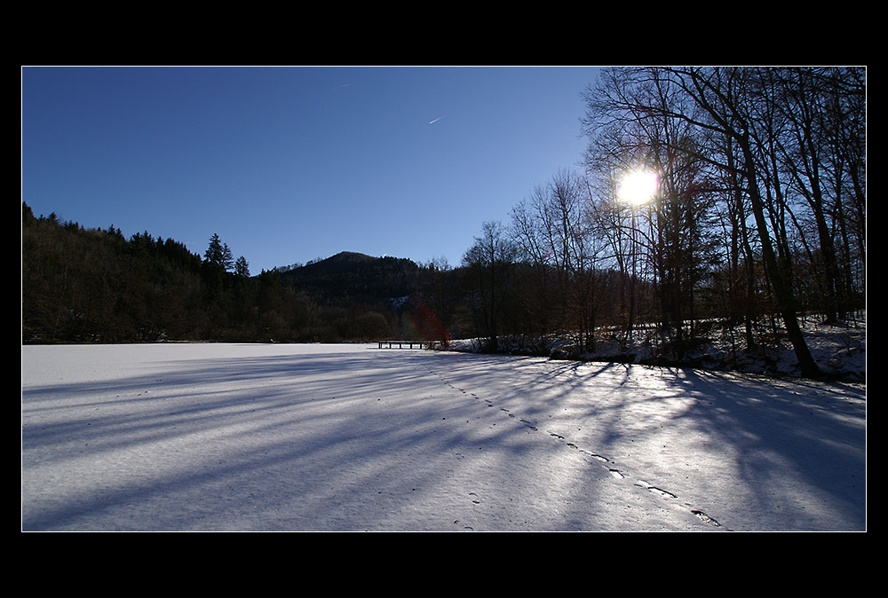 Tief steht die Sonne ...