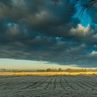 Tief ziehende Wolken