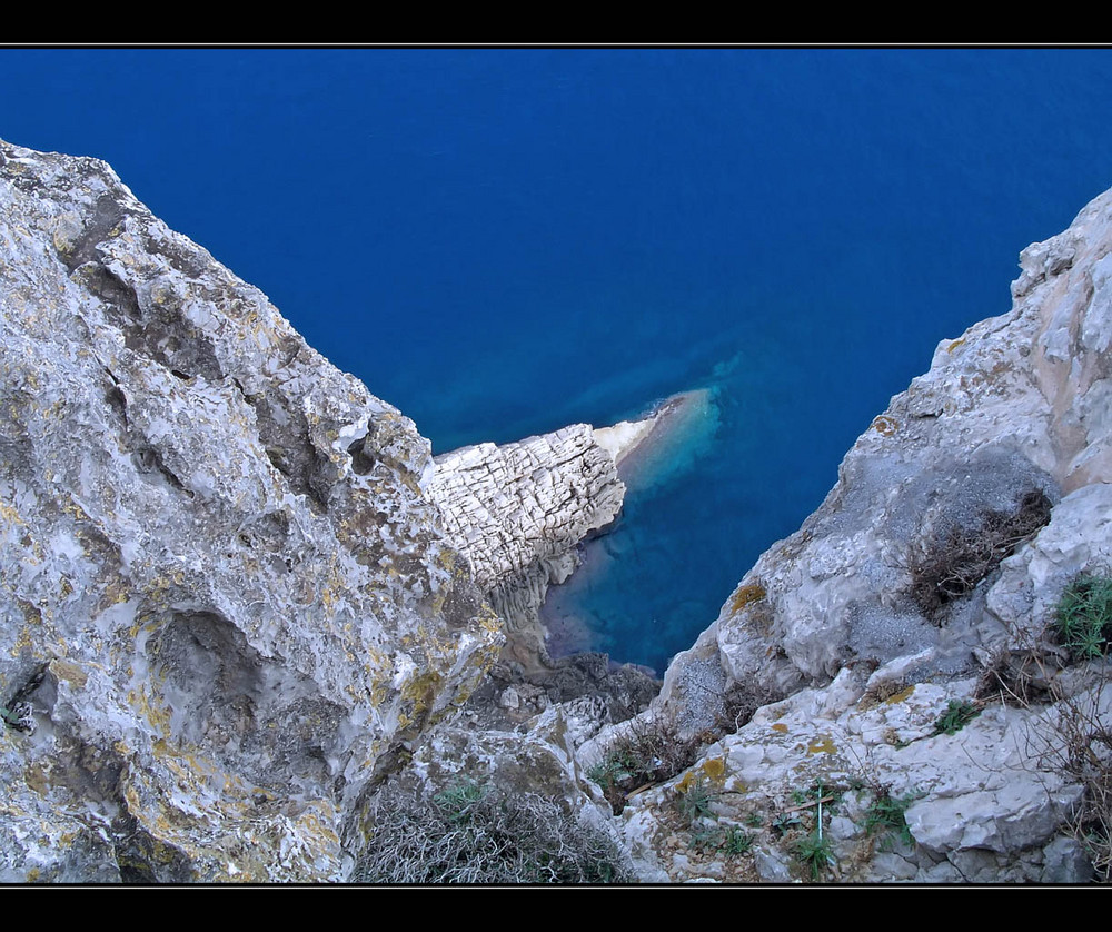 Tiefblick am Mirador de Mal Pas