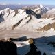 Tiefblick auf den Fieschergletscher,ber den wir von Bellwald aus aufgestiegen sind.