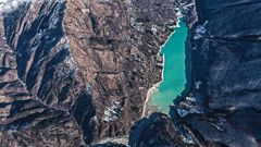 Tiefblick auf den LAGO DI BARCIS