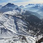 Tiefblick in den Südtiroler Dolomiten