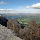 Tiefblick-Weitblick beim Anstieg zur Oberbachernspitzen 2677 m 