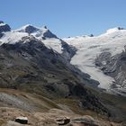 Tiefblicke wie hier  vom 3103m hohen Unterrothorn bei Zermatt im Wallis...