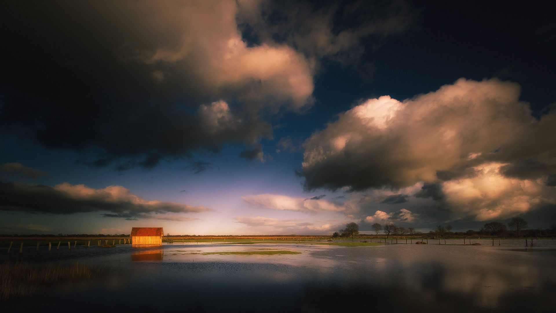 Tiefe Wolken …