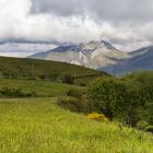 Tiefe Wolken über Spaniens Berge