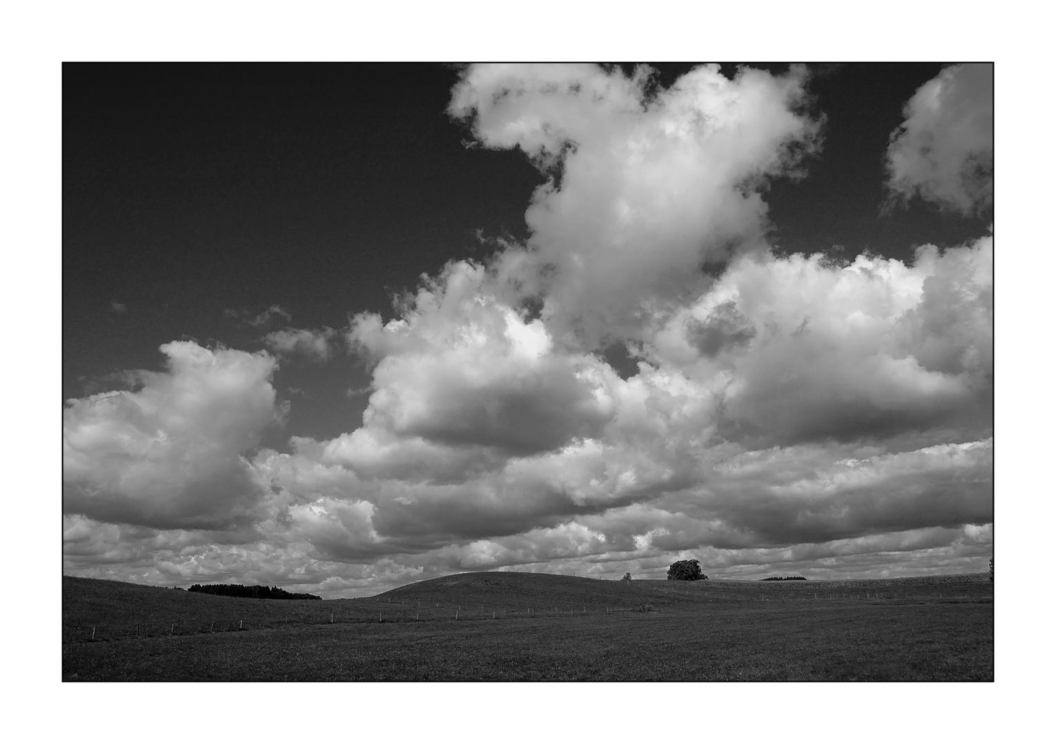 Tiefe Wolken überm Chiemgau