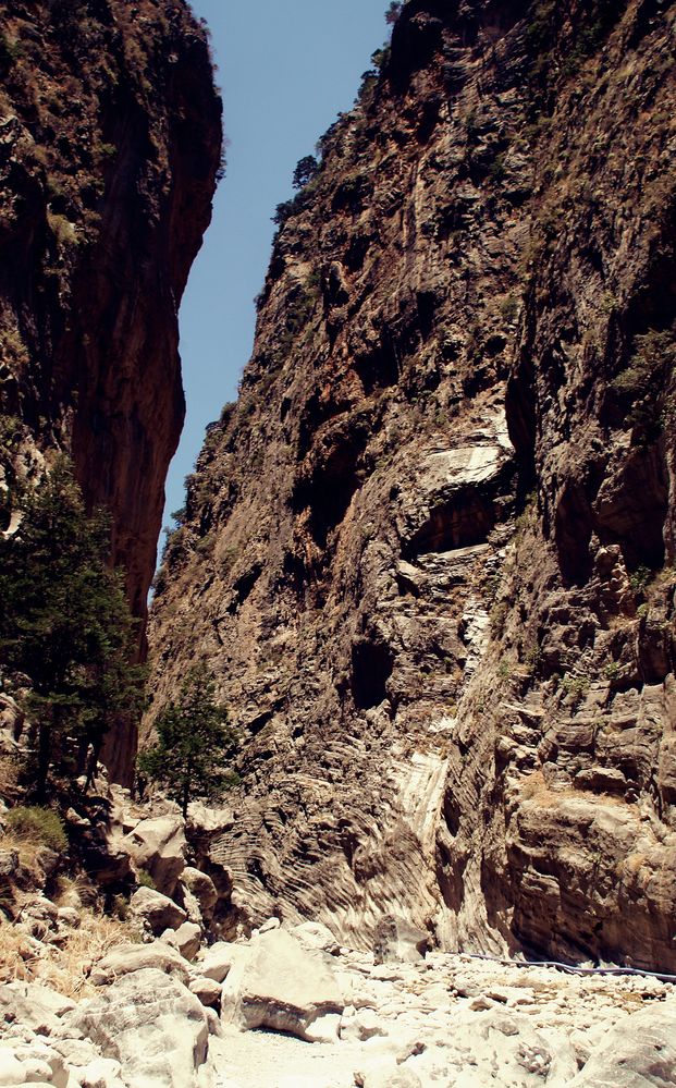 Tiefen einer Schlucht