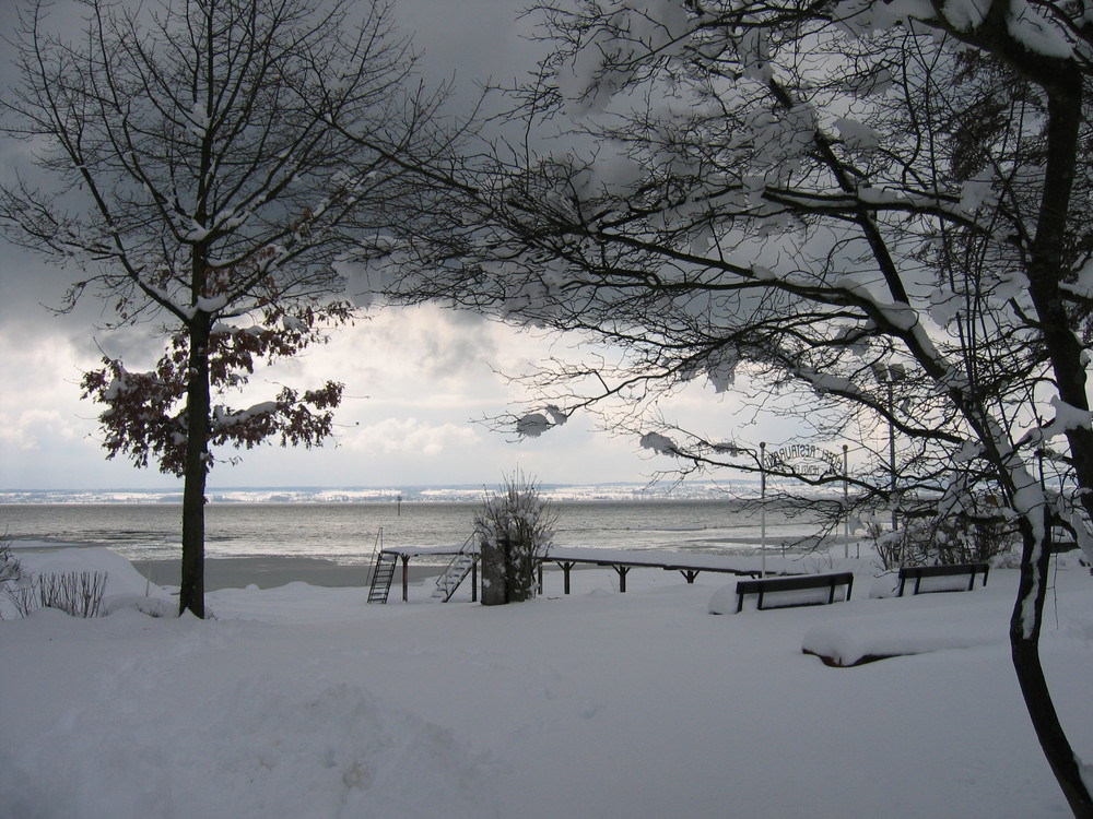 Tiefer Winter am Bodensee