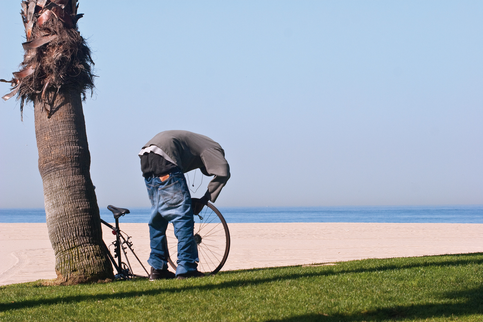 tiefergelegte Jeans am Venice Beach