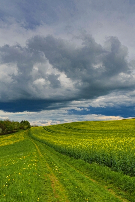 Tiefhängende Wolken