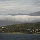 Tiefhängende Wolken auf dem Weg nach Tromsø