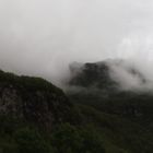 Tiefhängende Wolken in Südnorwegen