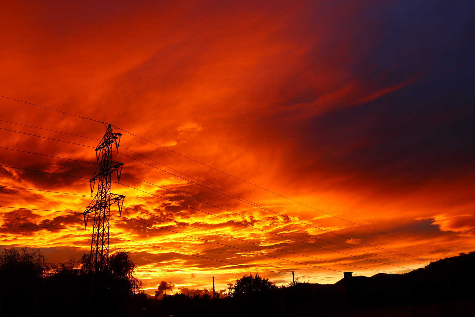 Tiefroter Sonnenuntergang 1