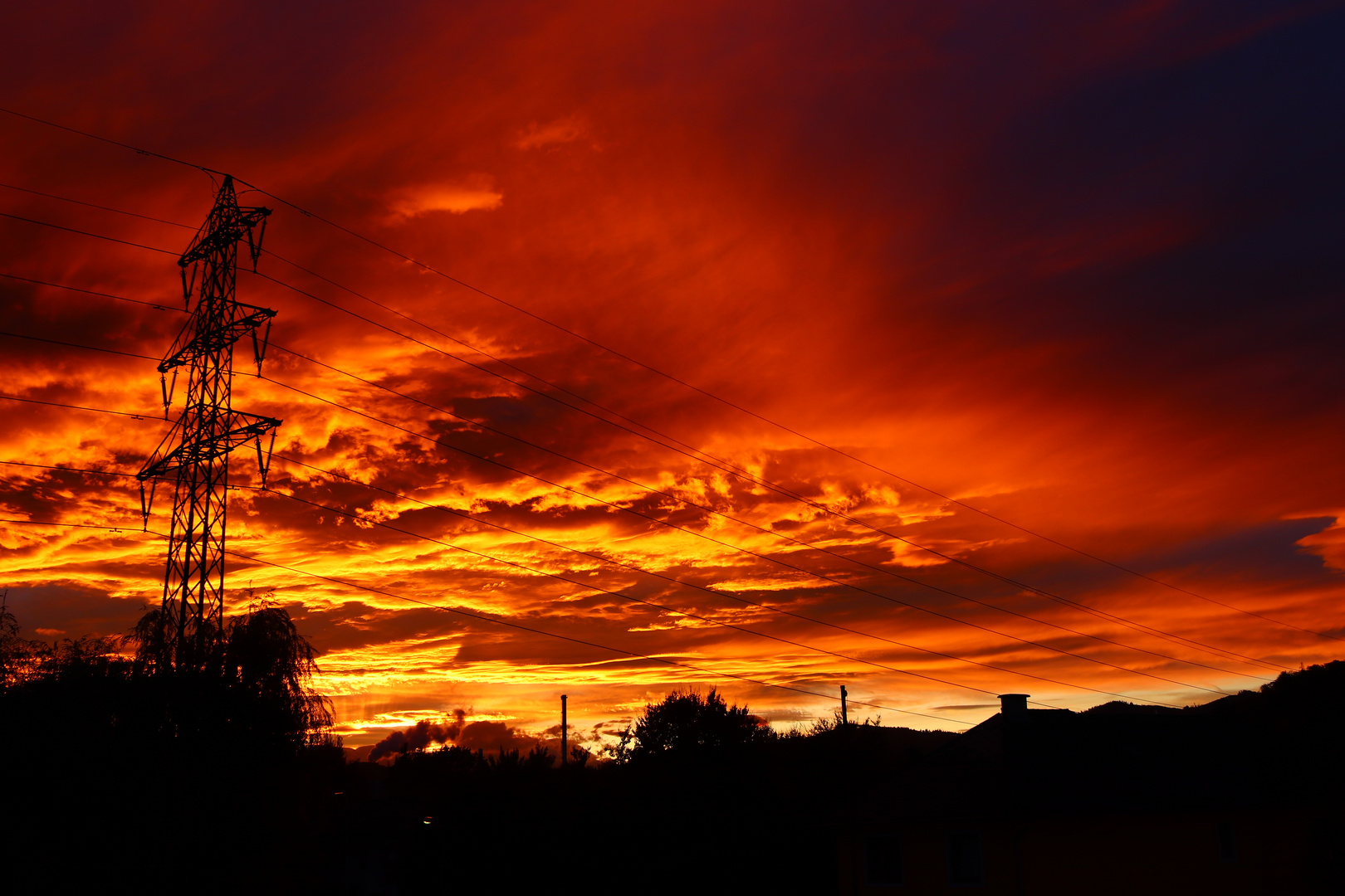 Tiefroter Sonnenuntergang 2