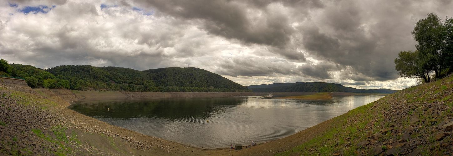 Tiefstand am Edersee