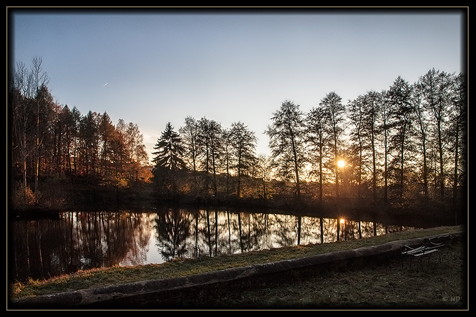 tiefstehende Herbstsonne