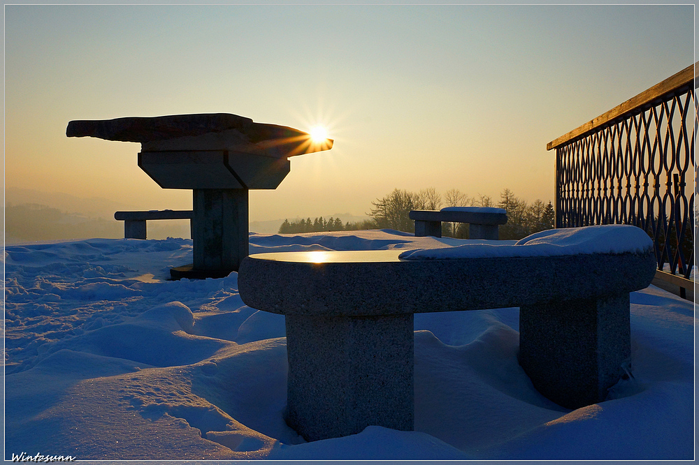 Tiefstehende Wintersonne...