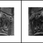 Tiere in romanischem Kapitell der Werler KIrche St. Walburga